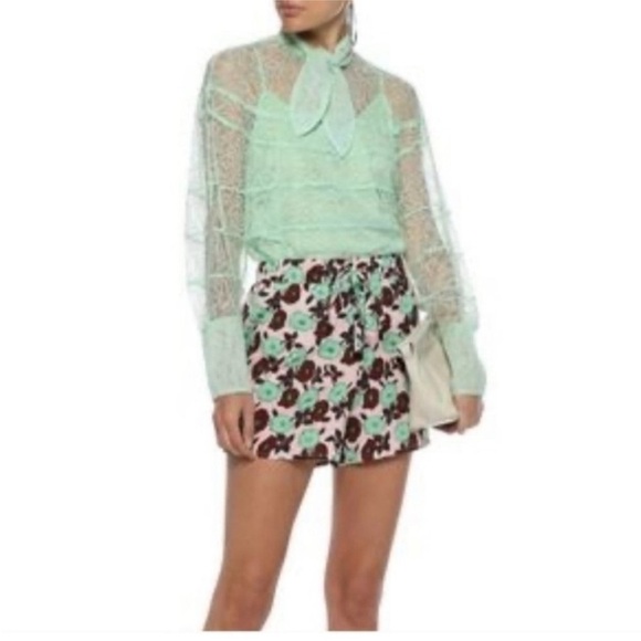 Sandro Izzie Lace tie neck blouse - Picture 1 of 4